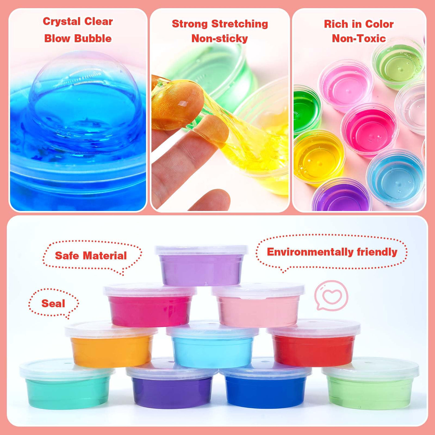 Kit Slime-12 couleurs Crystal Slime, faites votre propre Slime avec des paillettes Charms Tool