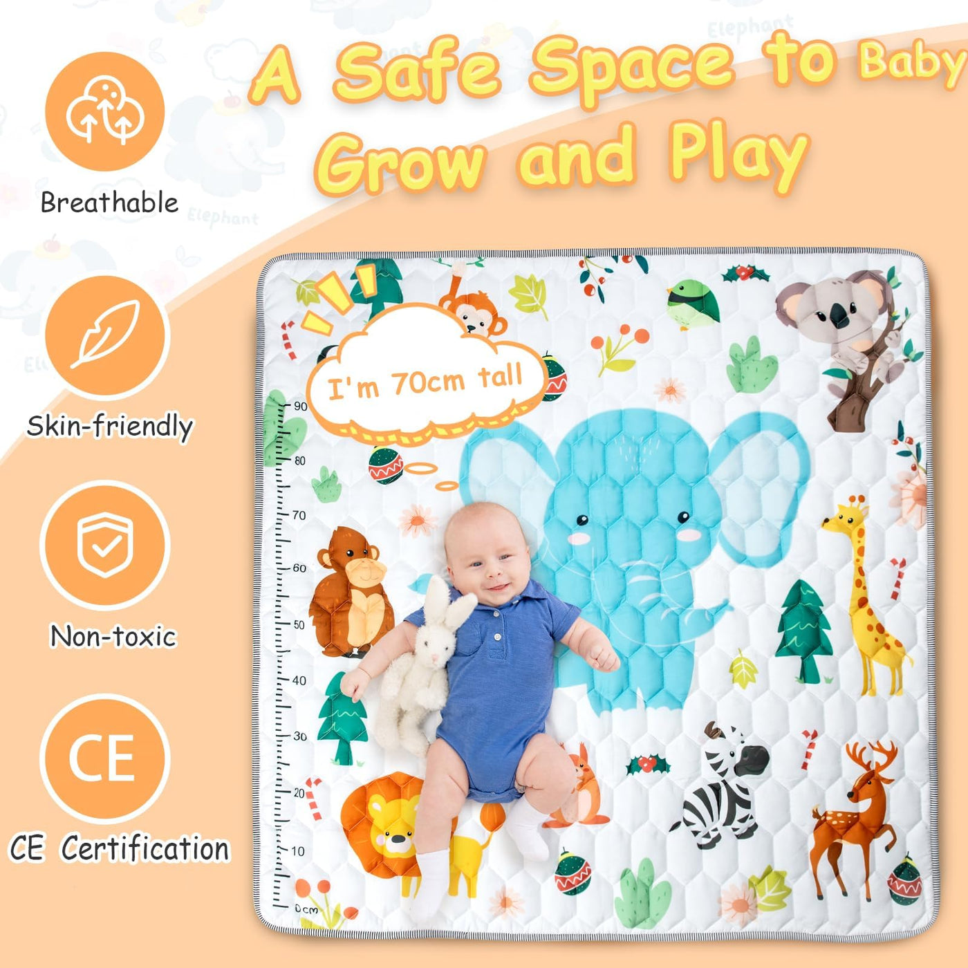 Crawling mat Play mat Baby Pollutant-free Mat Pollutant-free