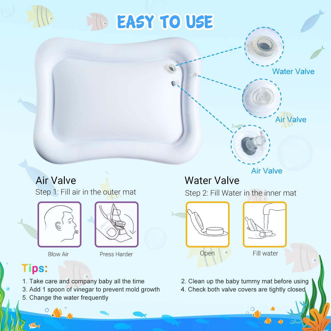 Jouet pour enfant en bas âge Tapis d'activités Cadeau Tapis d'activités sensorielles gonflable