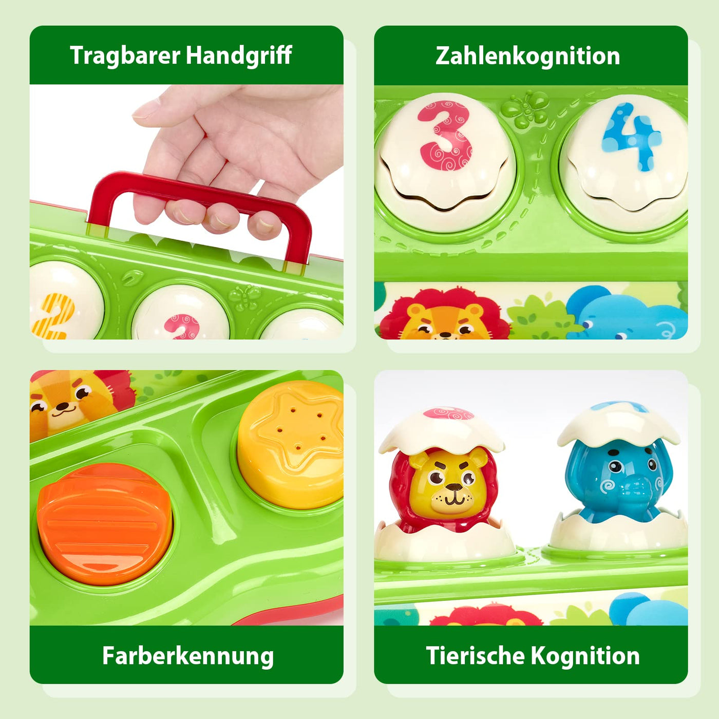 Pop up Babyspielzeug mit Musik und Licht - Kleinkinder, frühe Entwicklung Ursache und Wirkung Spielzeug