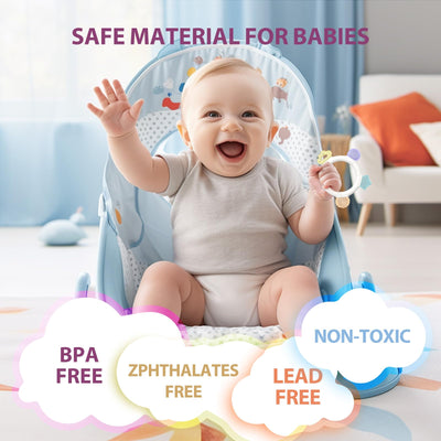 Beißring für Babys, BPA-freie Beißhilfe Baby