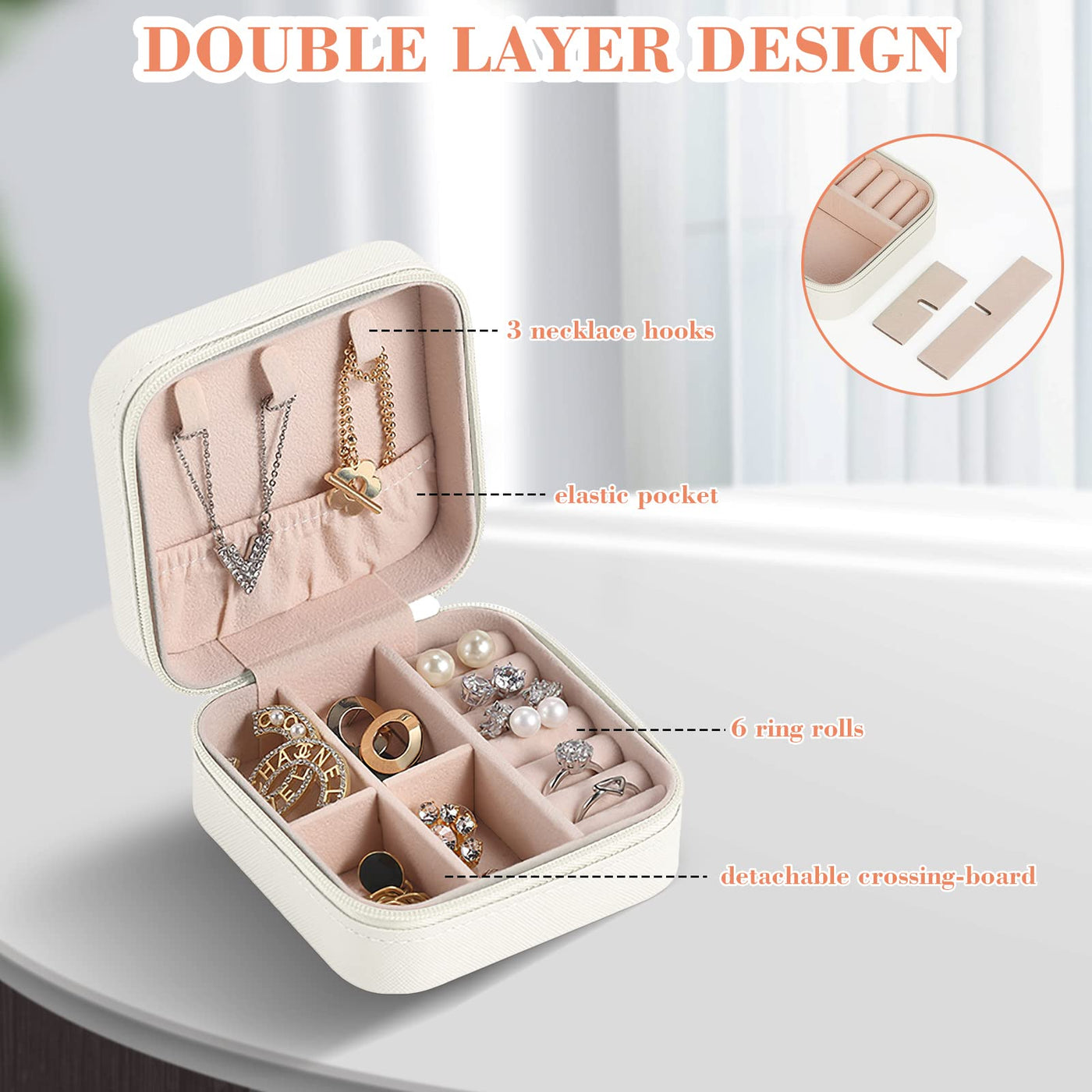 Jewelry box ,Small PU leather jewelry storage jewelry case,Mini jewelry box