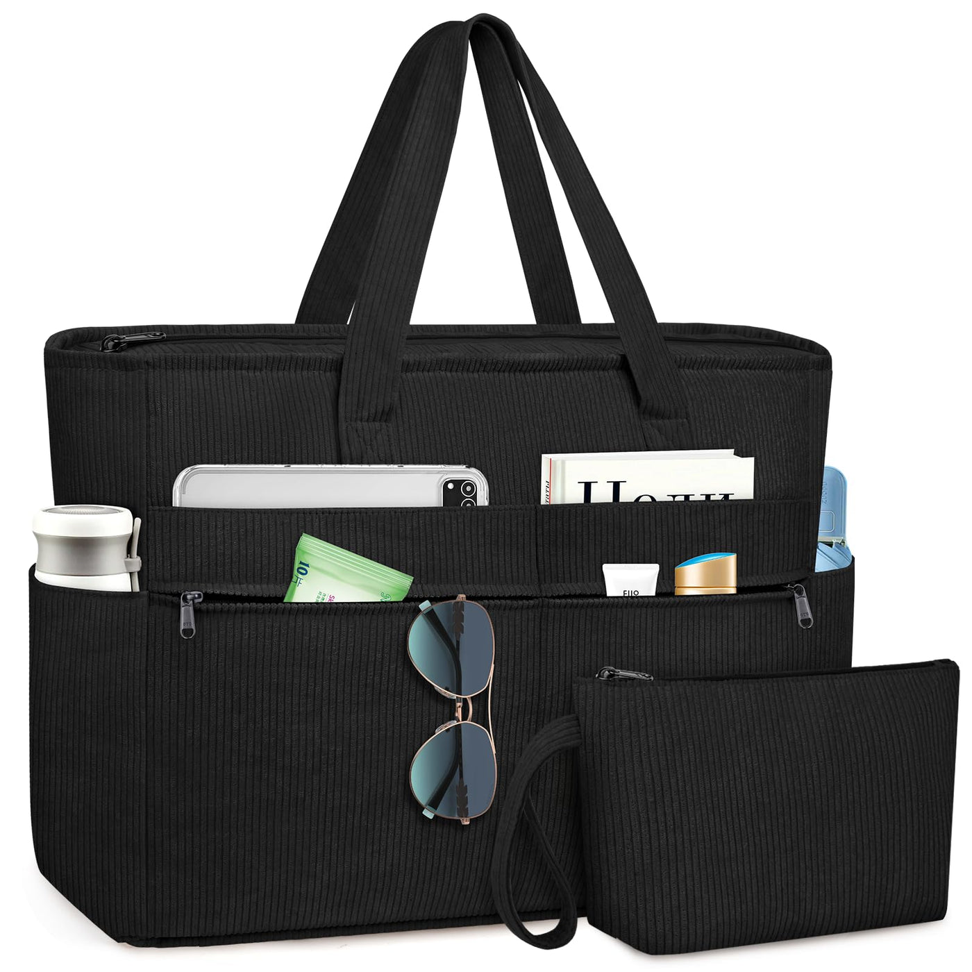 Grand sac de plage imperméable avec fermeture éclair