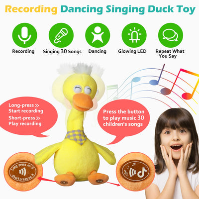 talking dancing duck, repeat what you say, imitate, record