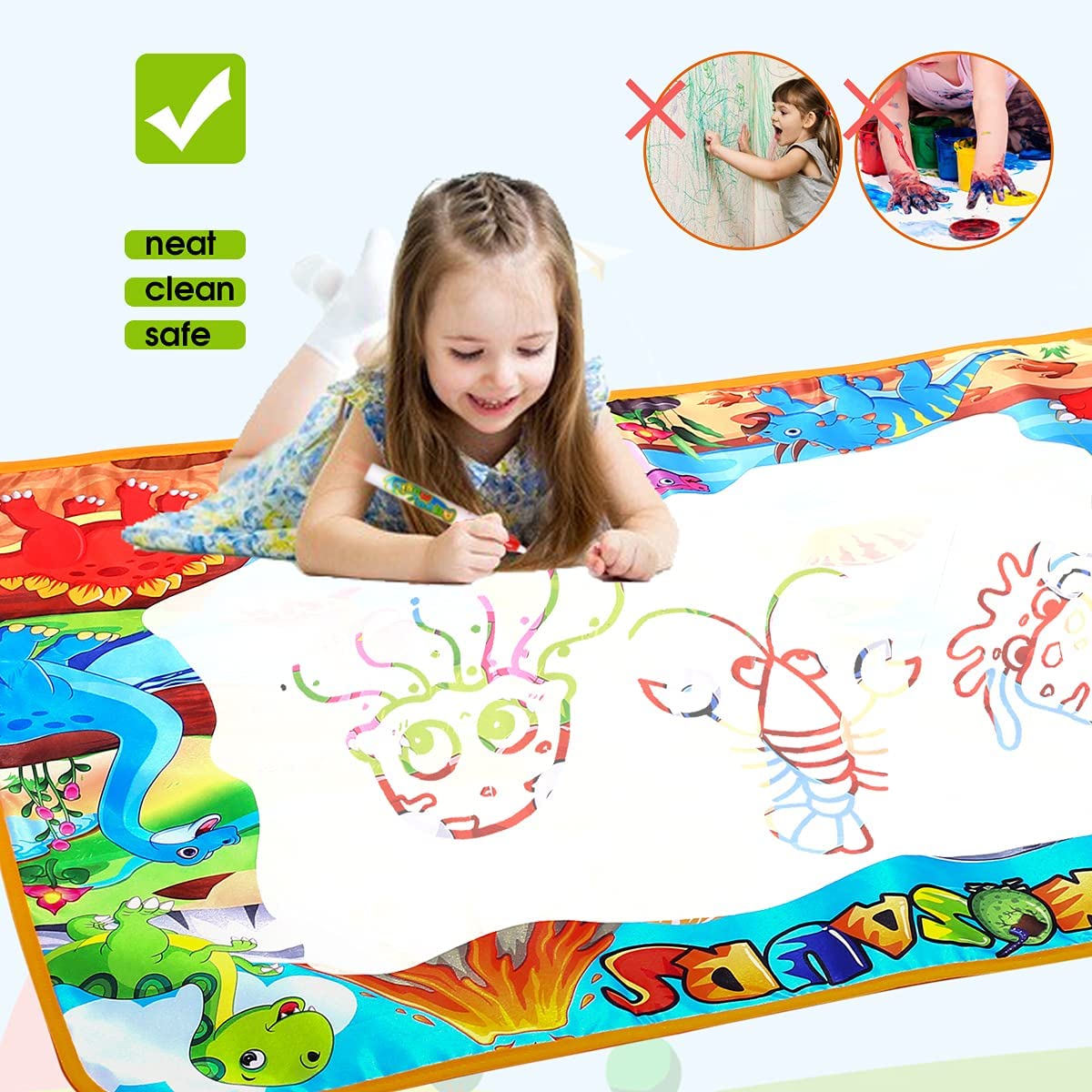 Magic water drawing mat