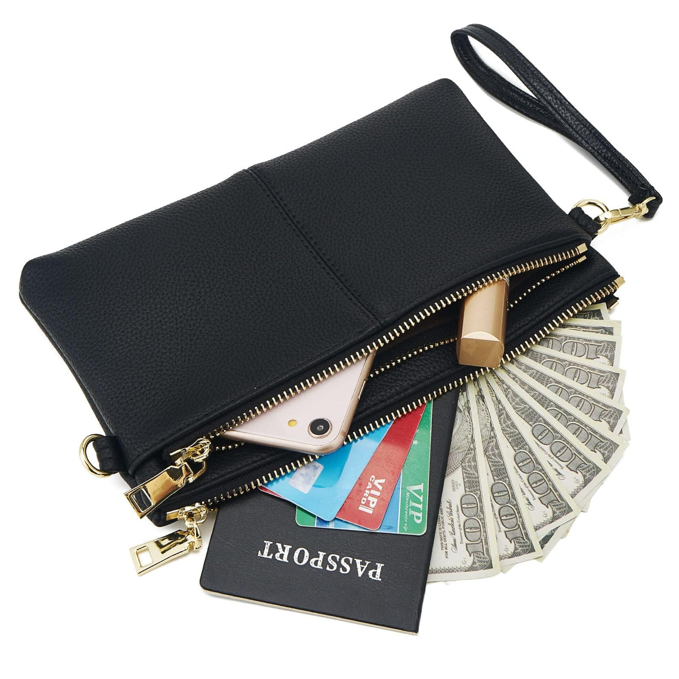 Small Triple Zipper Shoulder Bag