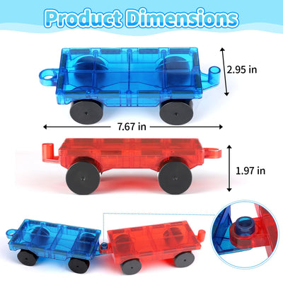 Magnetic building blocks car kids toy