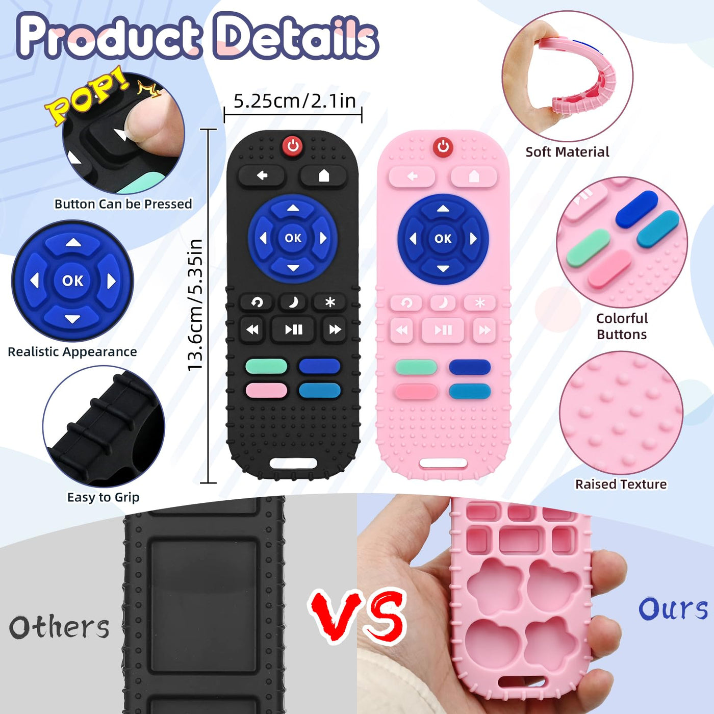 Jouet de dentition télécommande de dentition pour bébé