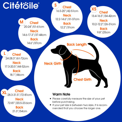 Winter Coat Dog Coat, Warm Winter Jackets with Fleece for Dogs