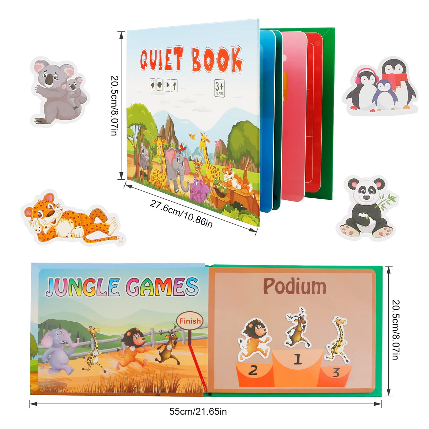 Ruhiges Buch, pädagogisches Spielzeugbuch, ruhiges Buch für Kleinkinder, interaktives beschäftigtes Buch, Spielzeugbuch für Kleinkinder, Puzzlebuch pädagogisches Spielzeug