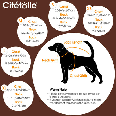 Winter Coat Dog Coat, Warm Winter Jackets with Fleece for Dogs