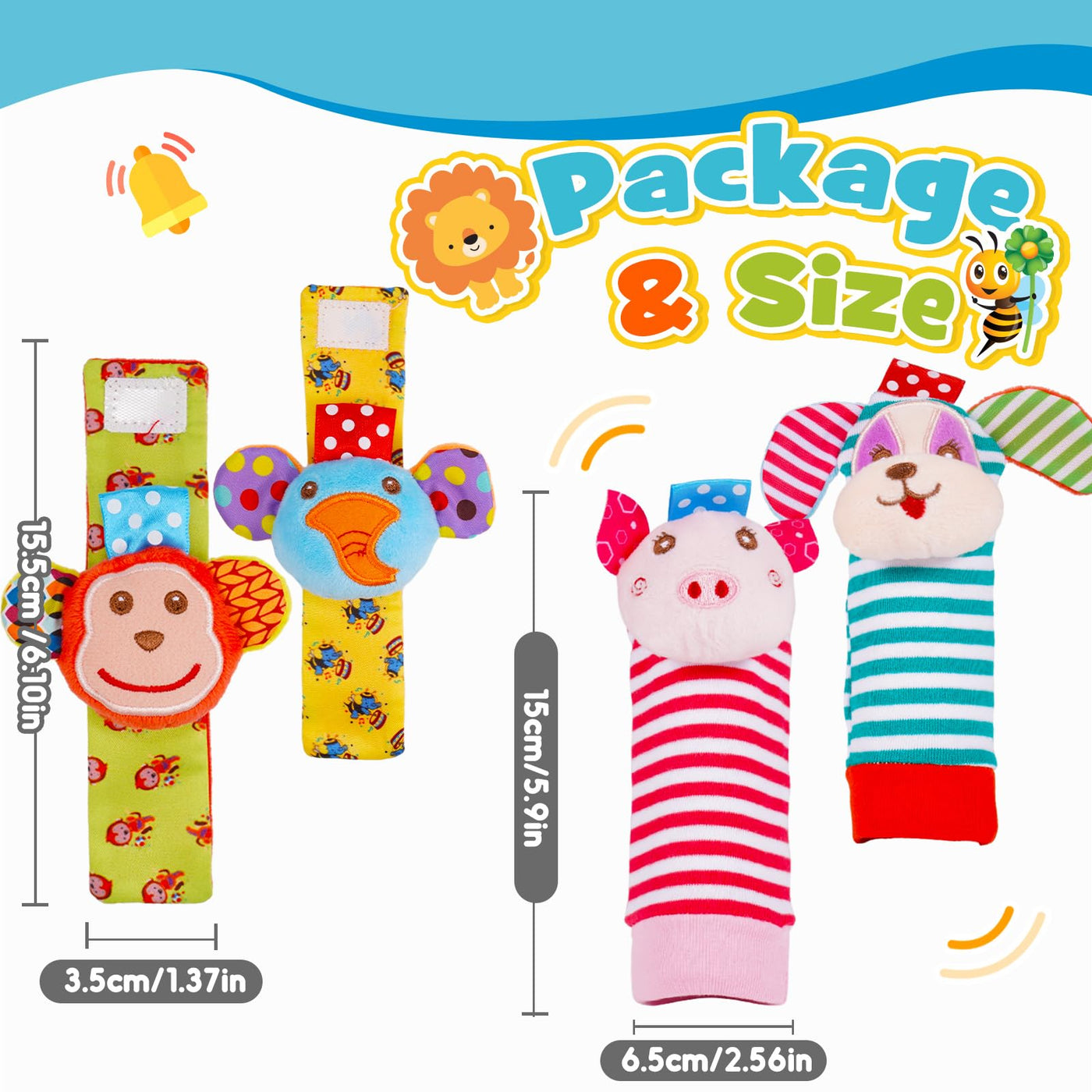 Lot de 14 hochets Jouets pour bébés Bébé