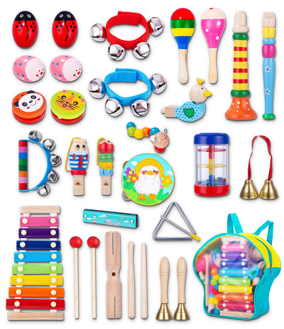 Musical Instruments For Kids 32PCS Musical Instruments Set, Percussion Rhythm Toys Music