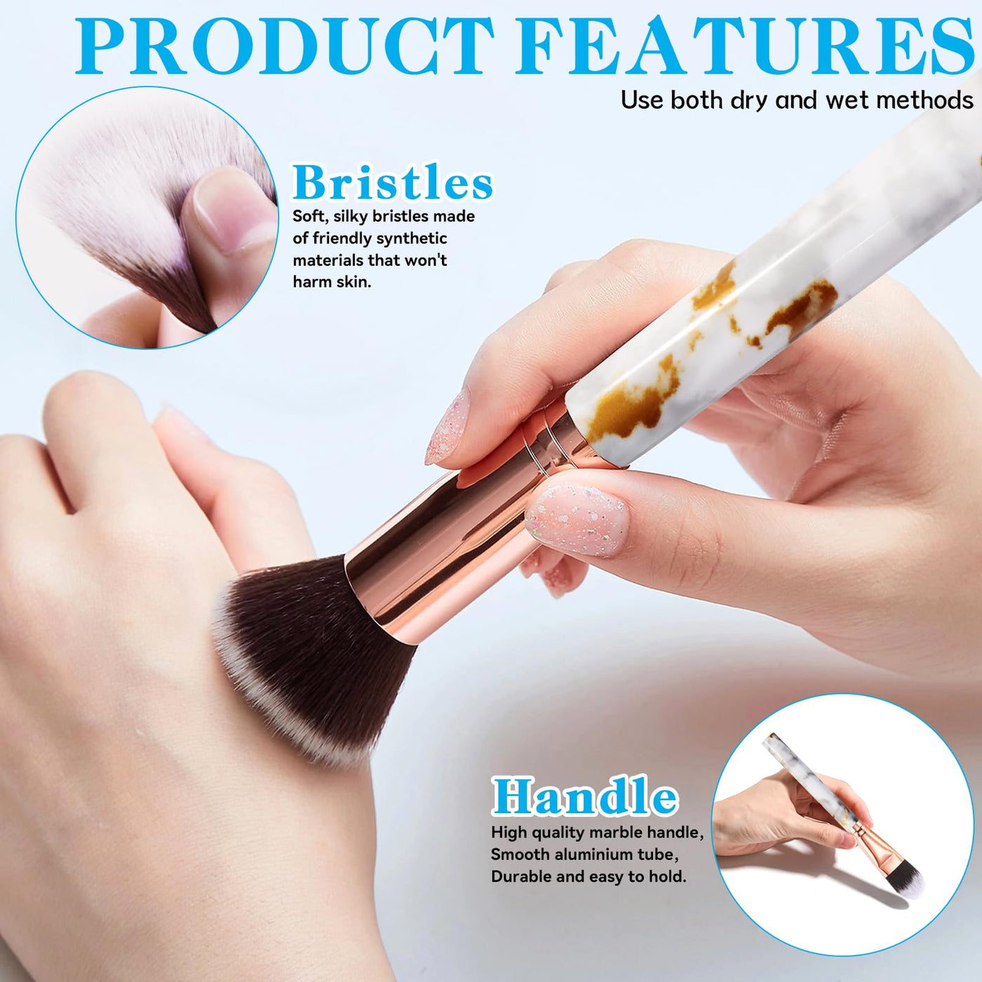 Brush Set Makeup 16 Pieces With Make-up Bag