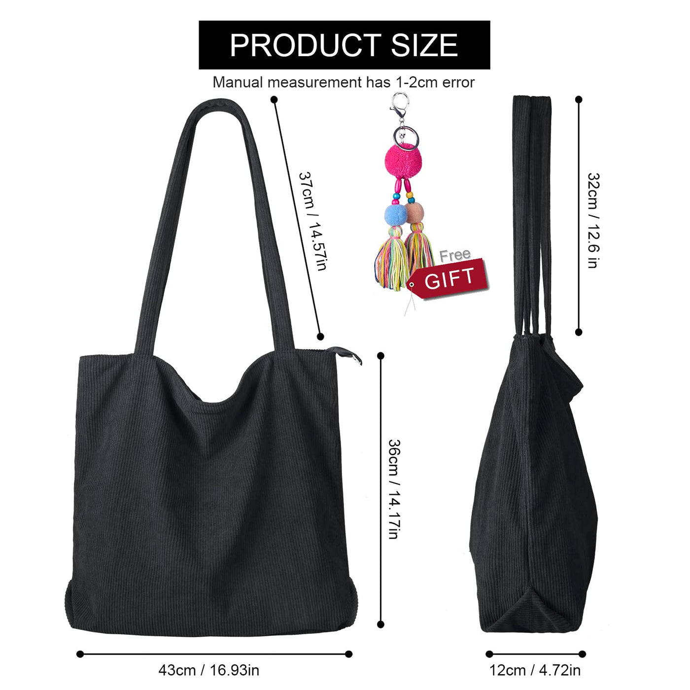 cord bag shoulder bag with zipper, large shopper bag shoulder bags tote bag handbag