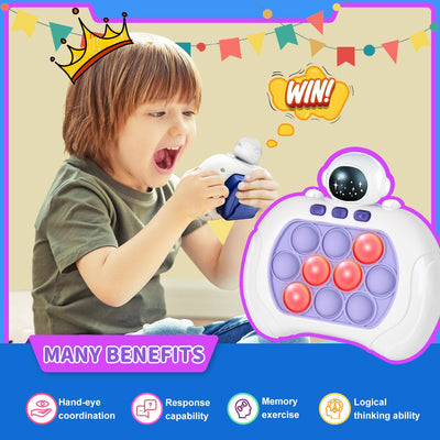 Quick push game for kids & adults, pop handheld game, quick puzzle game machine, push bubble stress toy