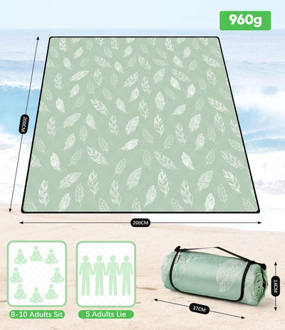 Picnic blanket waterproof washable, beach blanket sand-free