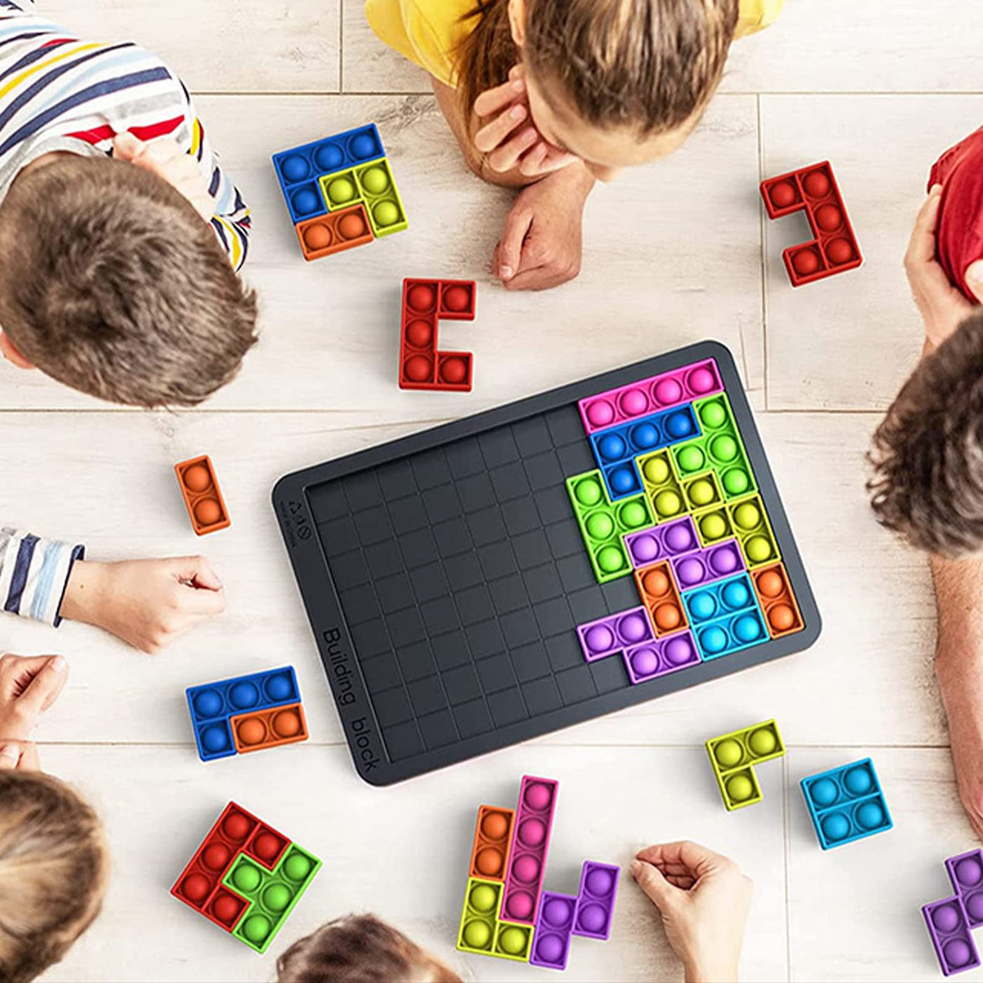 Tetris Silikon Puzzle Brettspiel, Zappelphilipp Stressabbau Spielzeug Spiele