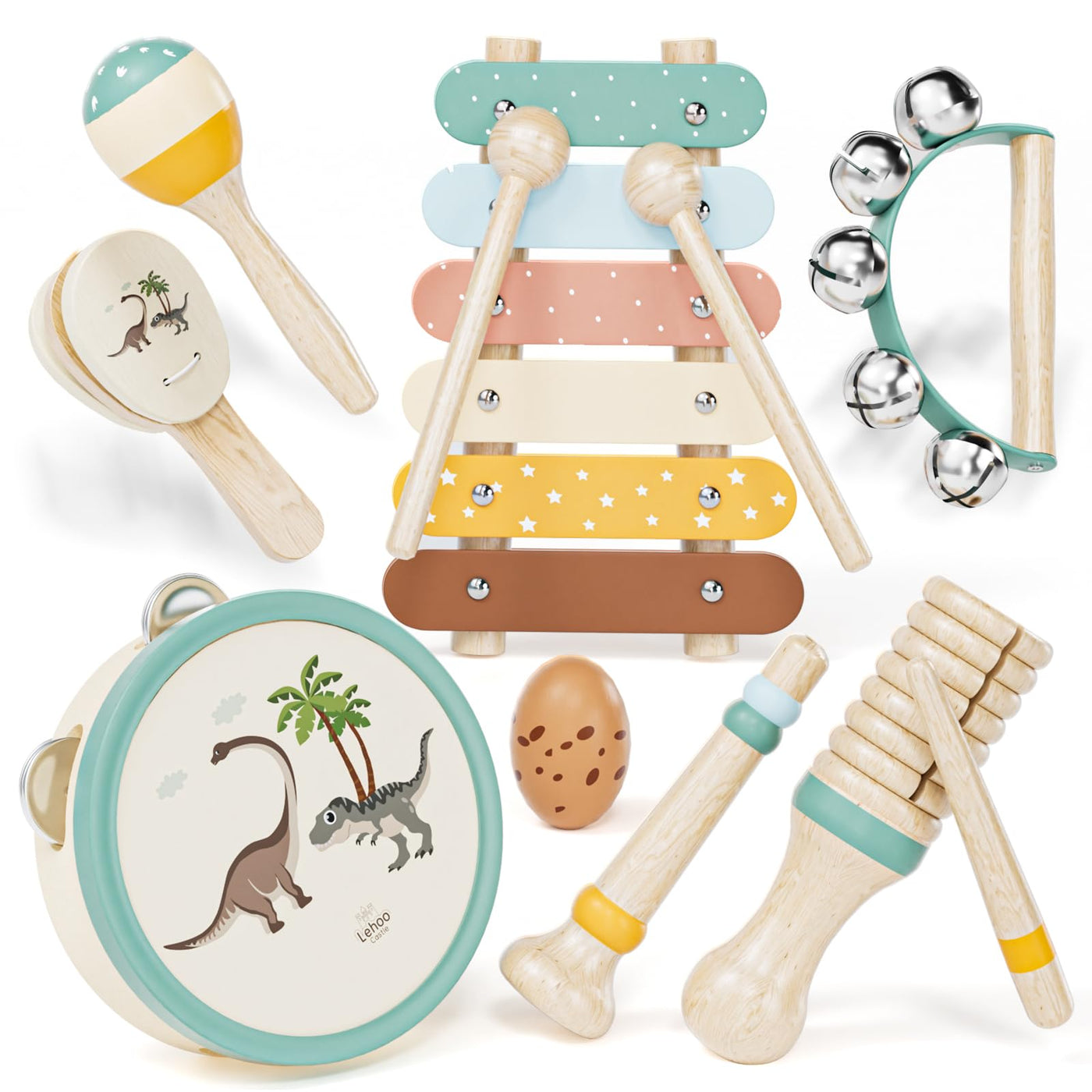 Instruments de musique pour enfants, ensemble d'instruments avec xylophone et tambour pour le jardin d'enfants, jouet d'apprentissage de la musique