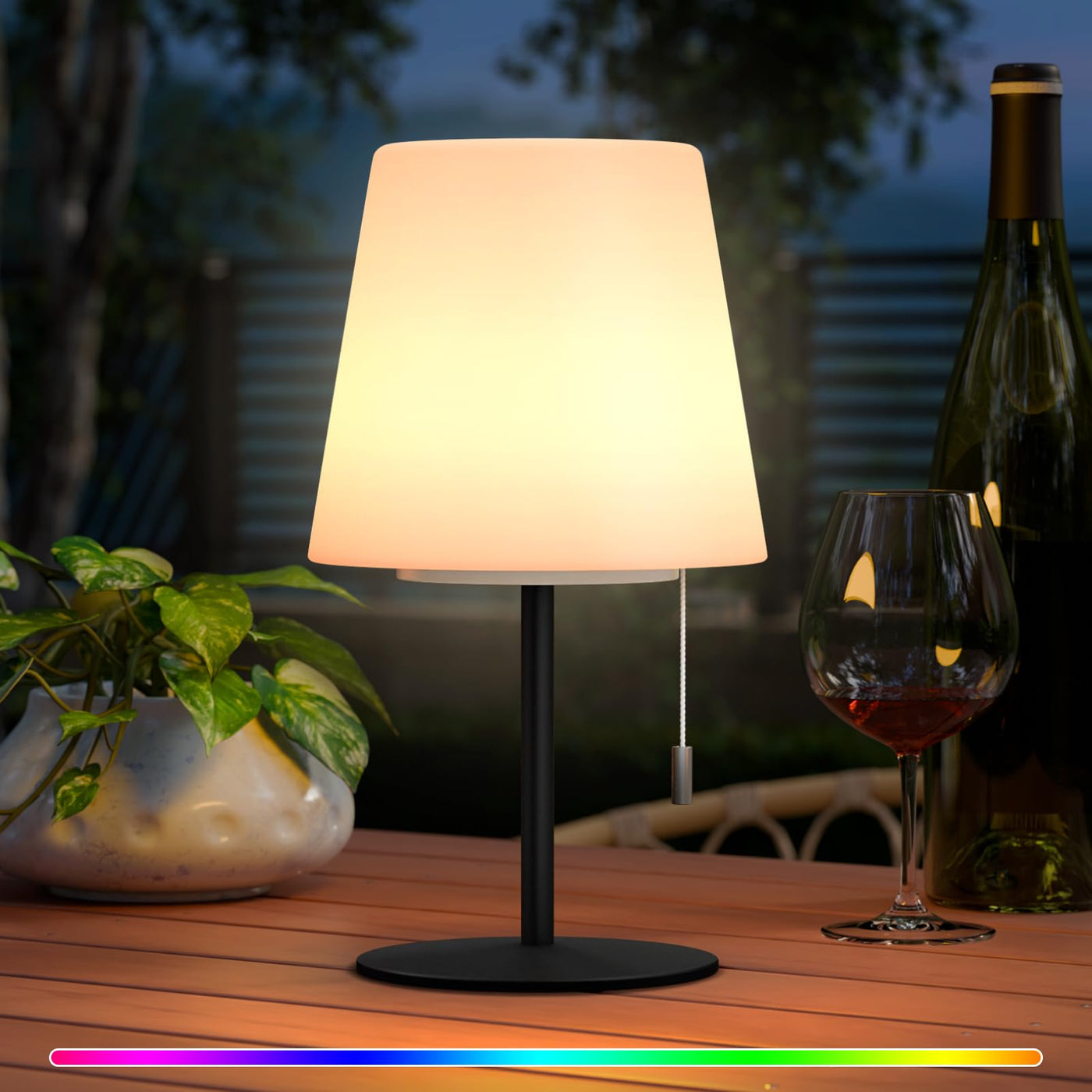 LED Outdoor Table Lamp with 8 Colors Cordless Lamp Table Lamp for outdoor garden bedroom camping