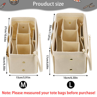 Handbag organizer, felt bag organizer, bag in bag organizer