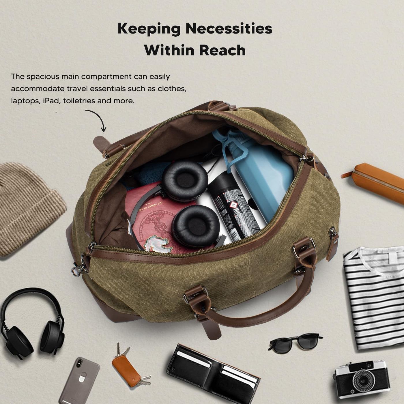 Reisetasche aus Canvas Sporttasche