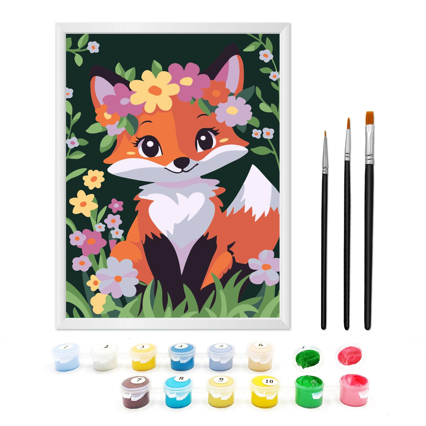 Peinture par numéros pour enfants avec cadre