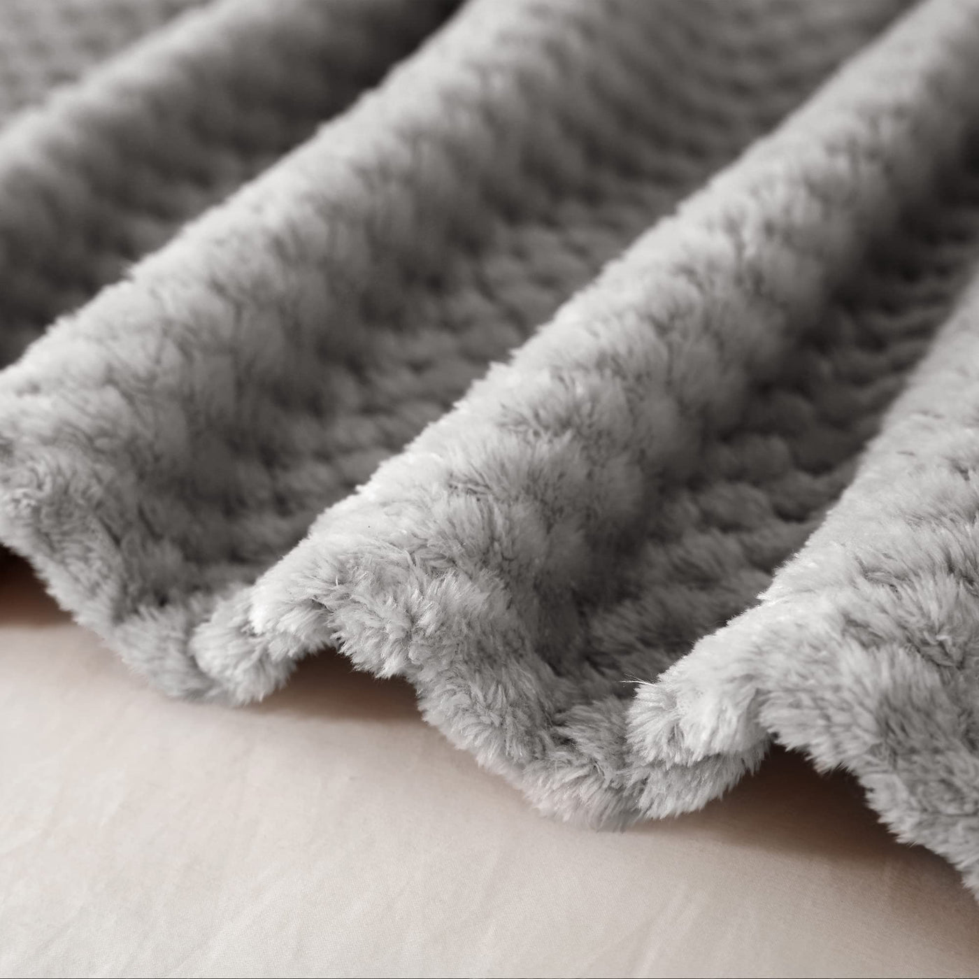 Couverture douillette Couverture en polaire super douce et chaude pour le canapé et le lit avec motif gaufré, couverture douillette et confortable