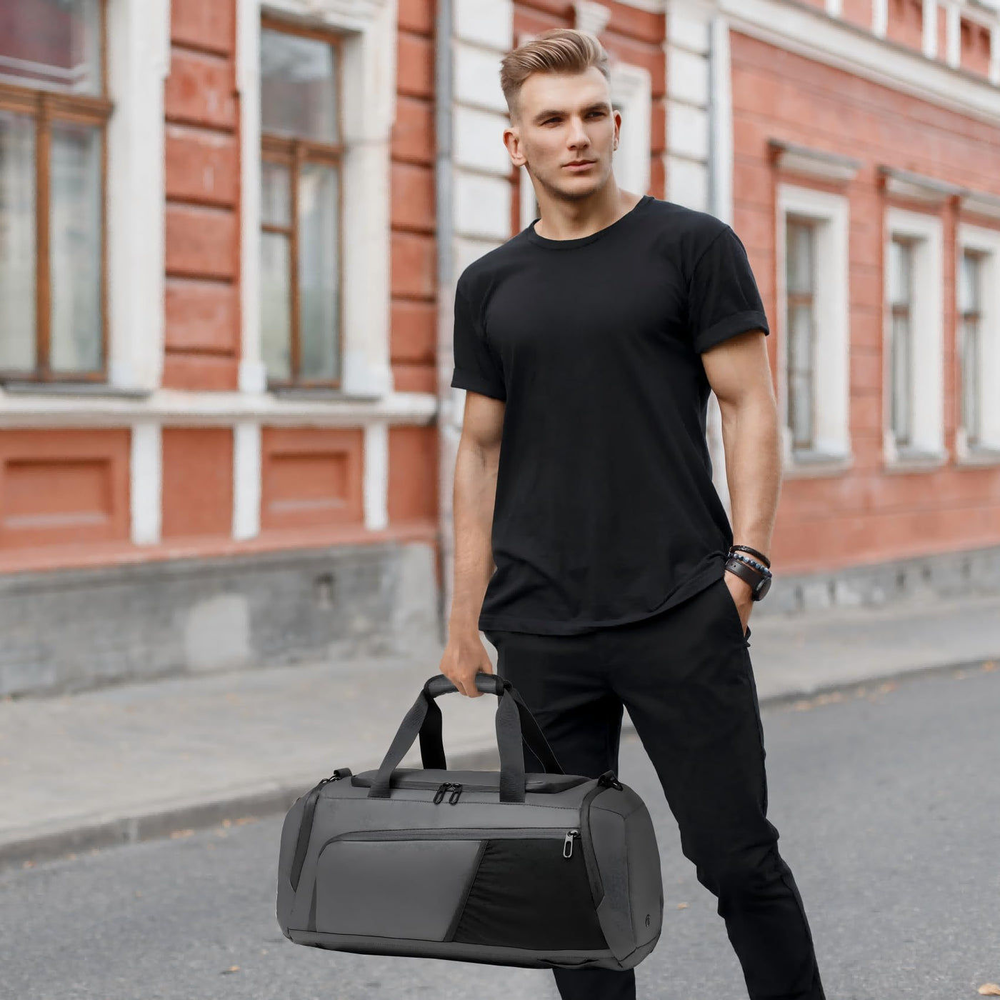 Sports bags with shoe compartment