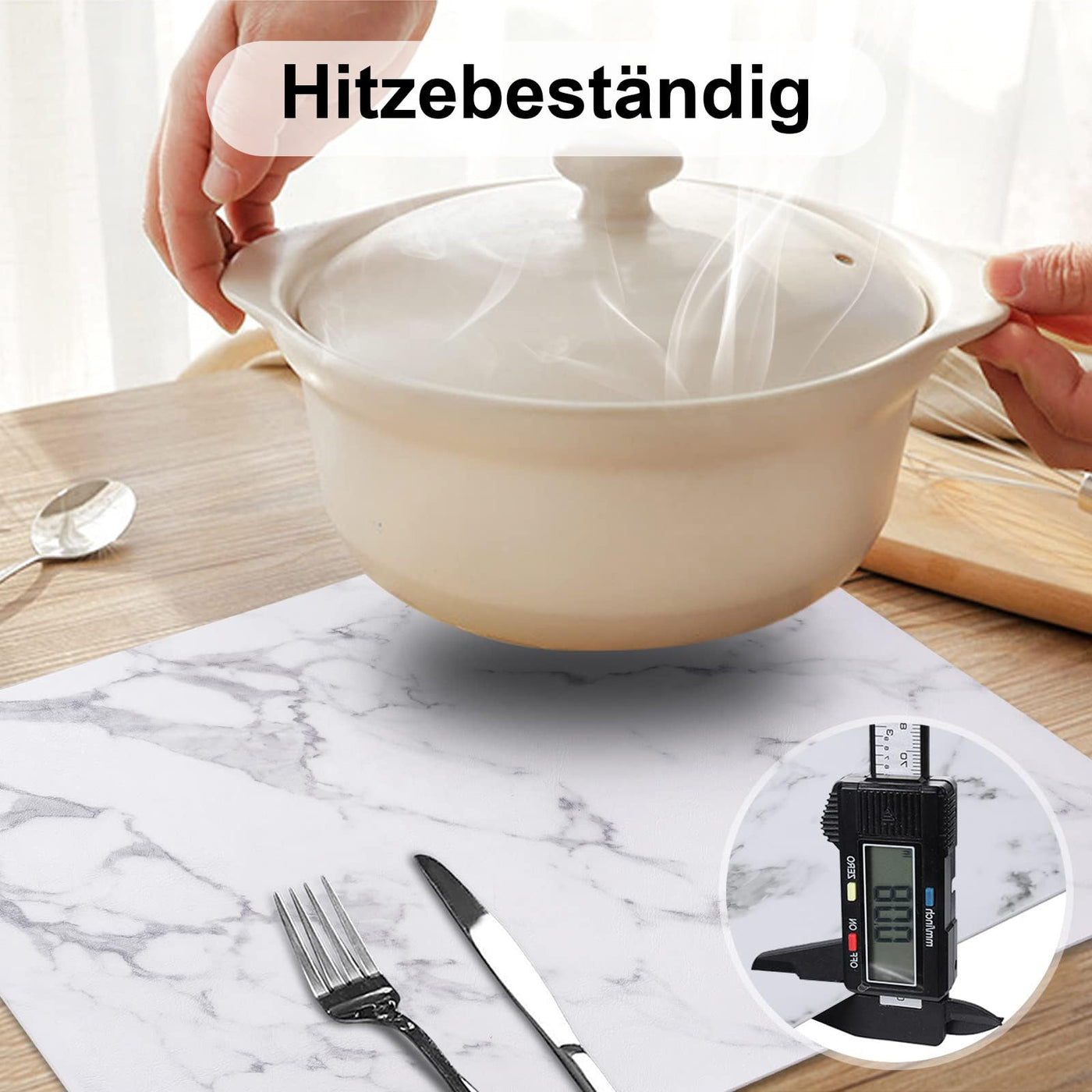 Placemats Washable Set of 6, Waterproof Placemat, Beautiful Table Mat