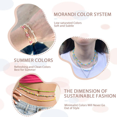 24 Color DIY Make Beads for Bracelets Set,with Golden Letter Beads DIY