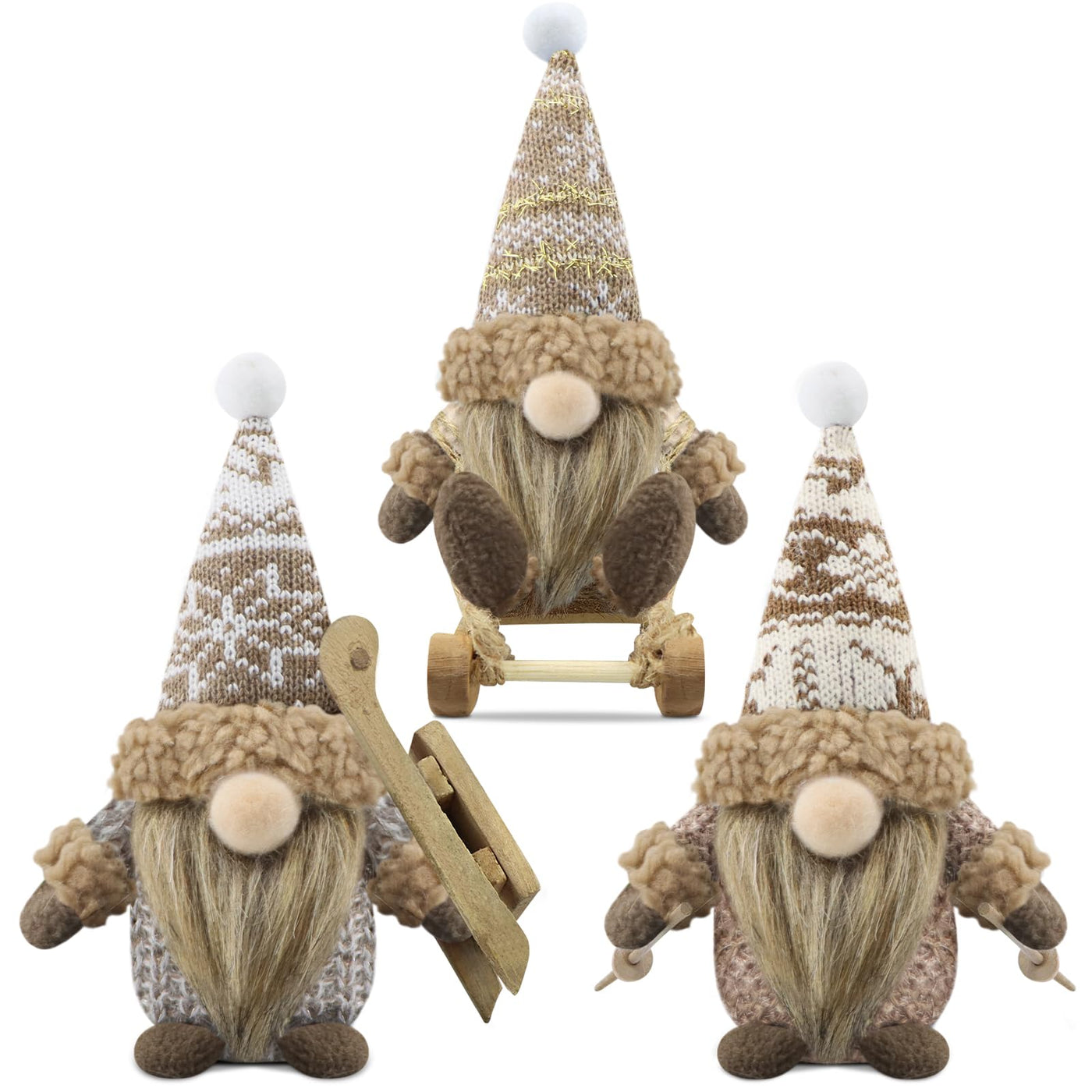 Christmas gnome set of 3 gnome figures Christmas decoration Christmas decorations gnome accessories for home kitchen decoration