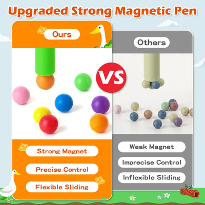 Jouet labyrinthe magnétique, jouet en bois chiffres et couleurs, jouet d'apprentissage, jouet de motricité