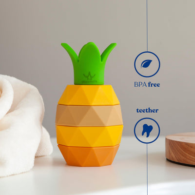 Lernspielzeug für motorische Fähigkeiten, stapelbare Ananas mit 5 Teilen
