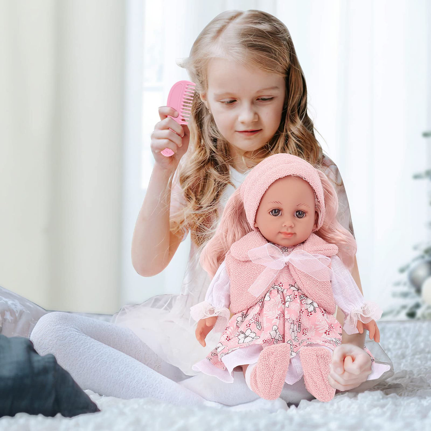 Doll with Long Hair Great Role-playing Toy for Children