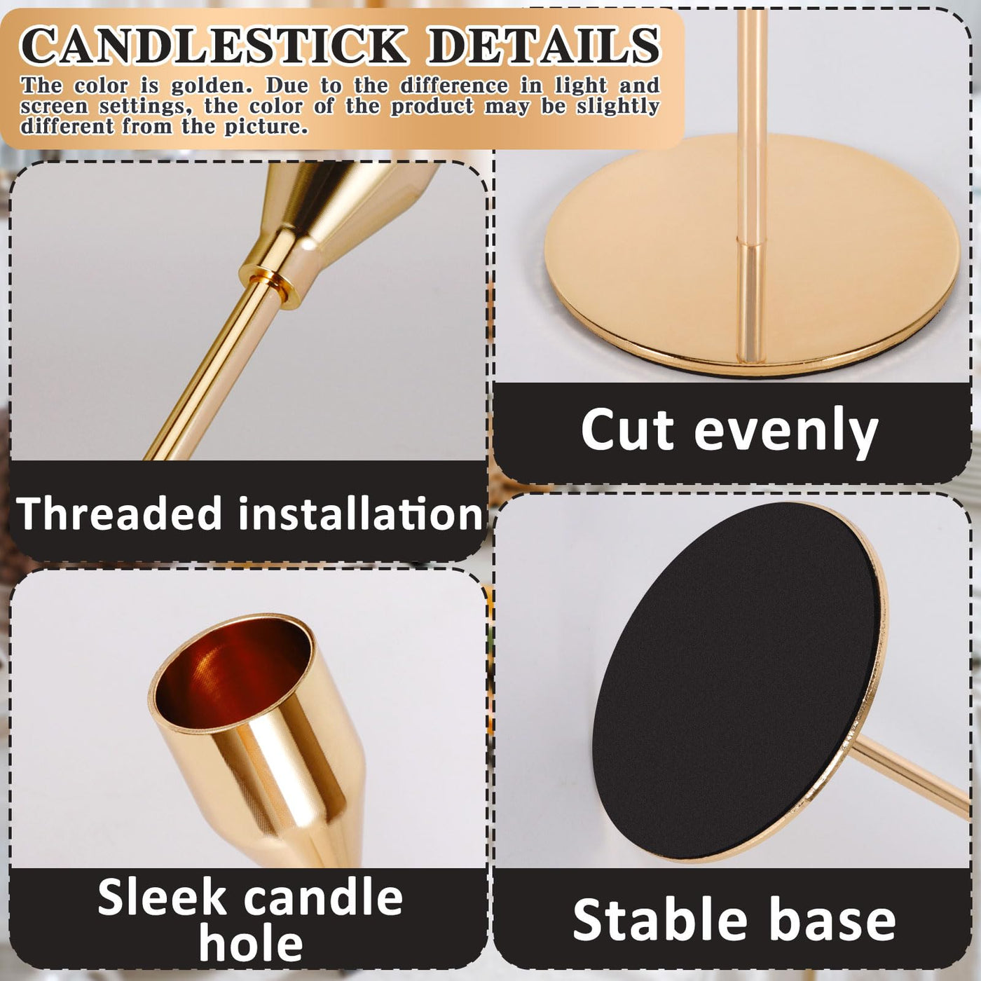 Candle holder wedding candle stand high candlestick, cone candle holder for party