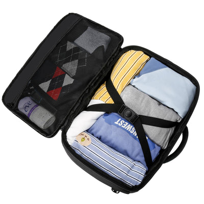 Hand luggage backpack with separate one-inch computer compartment