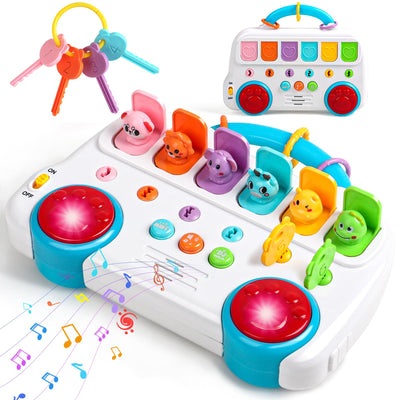 Musik-Babyspielzeug mit Licht & Ton Schlüsseltier 