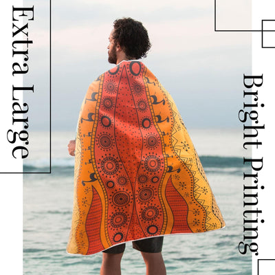 Serviette de plage en microfibre Serviette de bain grand format