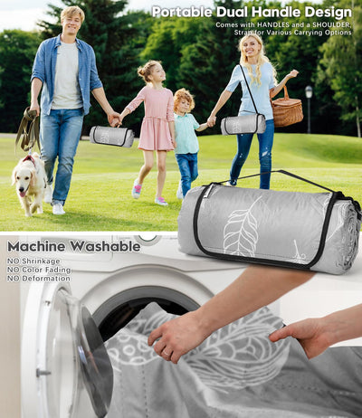 Picknickdecke wasserdicht waschbar, Stranddecke sandfrei