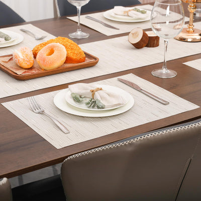 Set de 6 sets de table lavables, sets de table tissés antidérapants résistants à la chaleur
