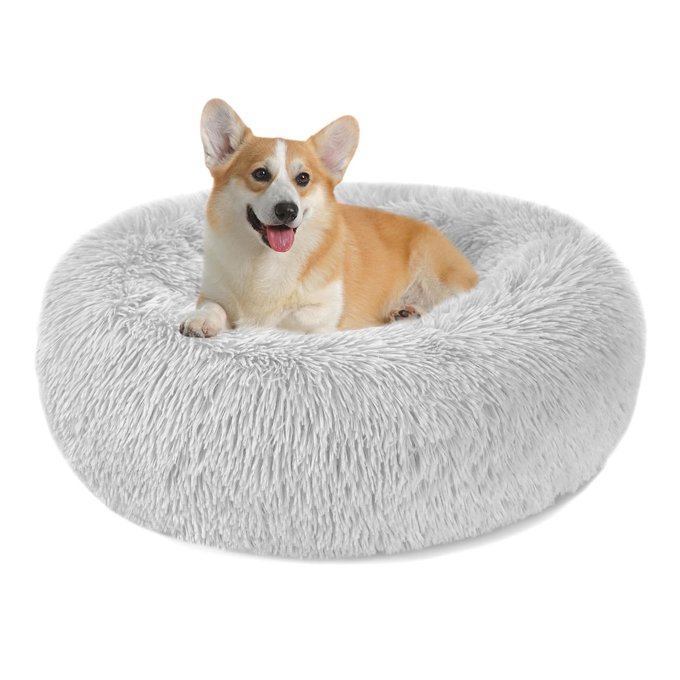Panier pour chien Coussin pour chien Rond en peluche - Donut
