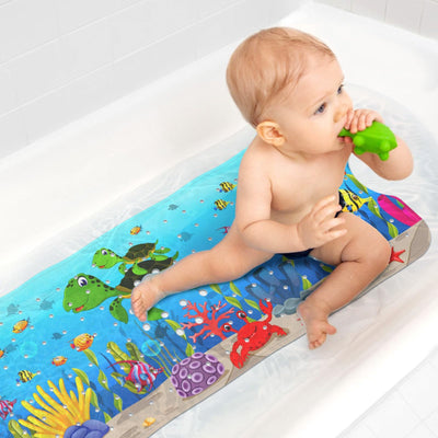 Bath mat for children, non-slip bath mat for children, extra comfortable non-slip mat, baby shower mat with suction cups