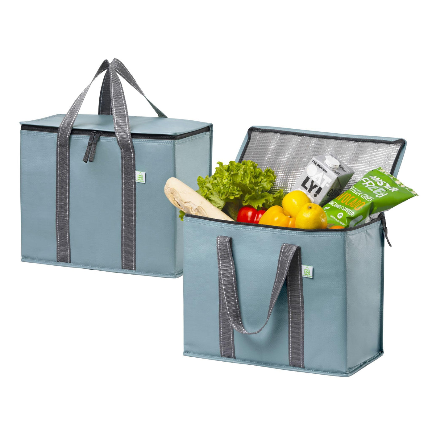2 Stück Einkaufstasche Wiederverwendbare faltbare Kühltasche Einkaufskorb