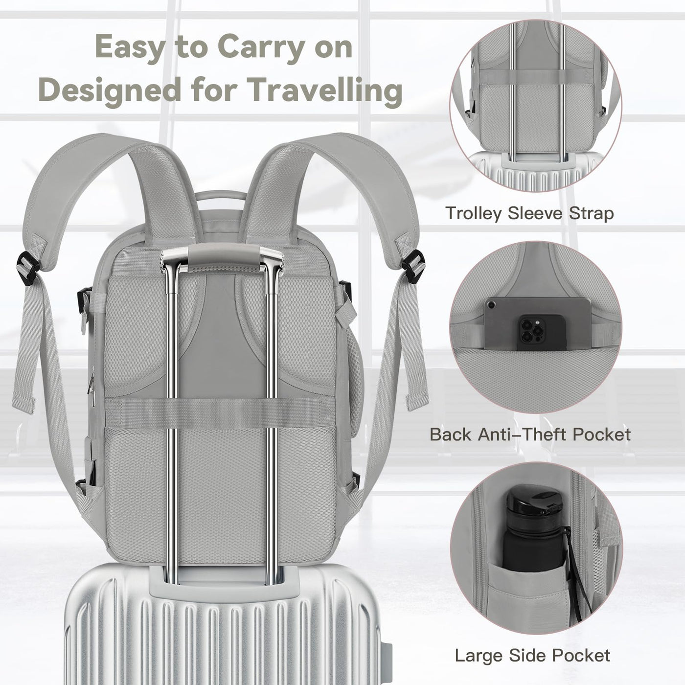 Hand Luggage Airplane Travel Backpack, Hand Luggage Backpack