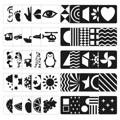Contrast cards, baby cards, newborn toys
