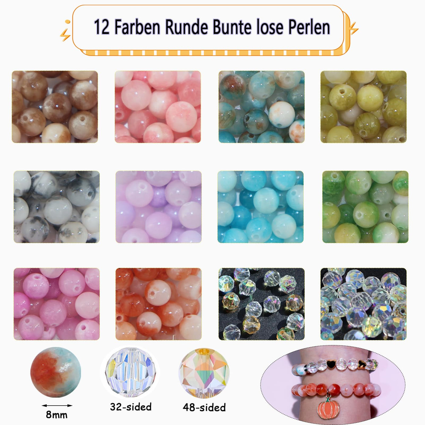 Precious Stones Beads for Bracelets