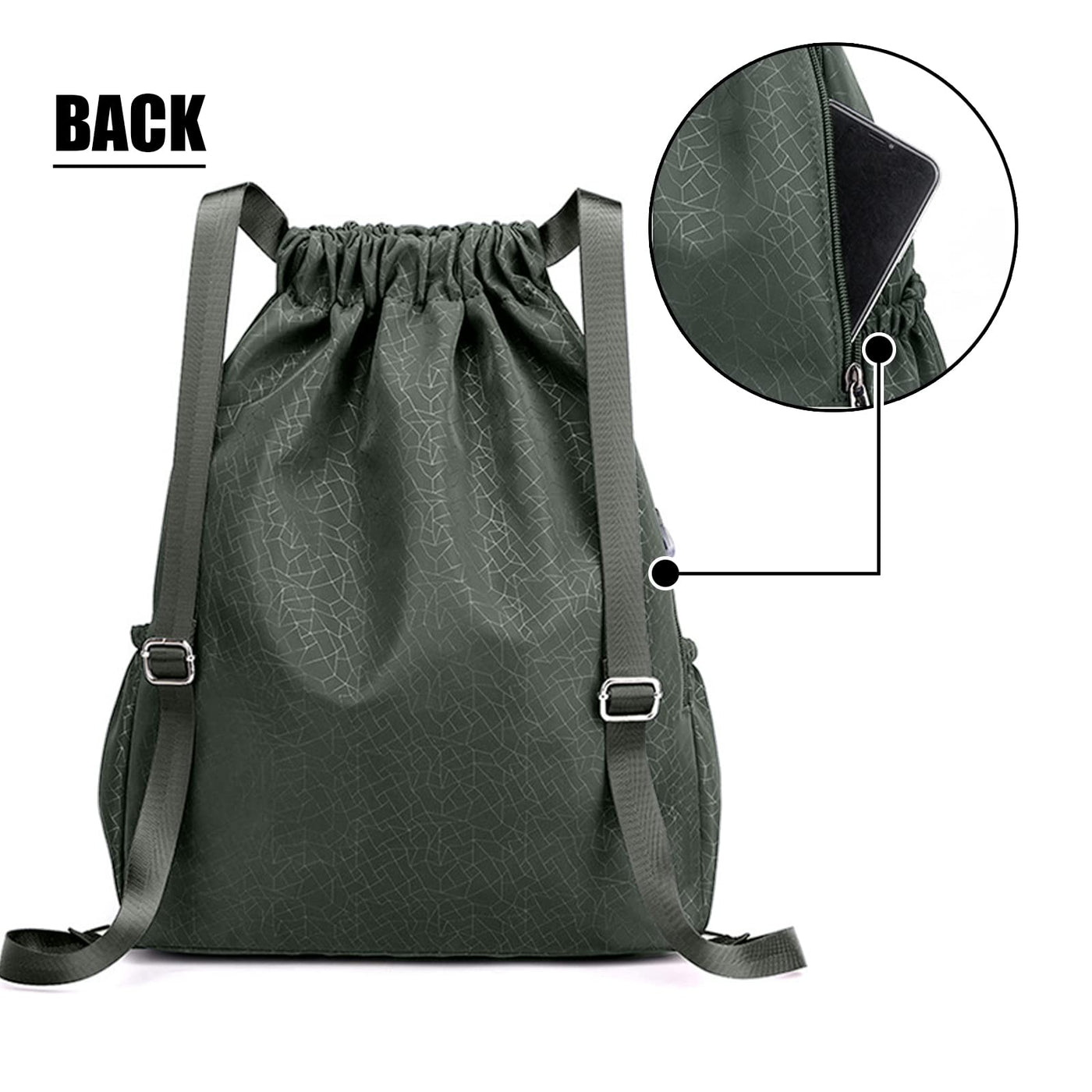 Sac de sport, sac étanche sac à dos unisexe sac de sport, sac de sport pour l'école, le voyage et l'extérieur