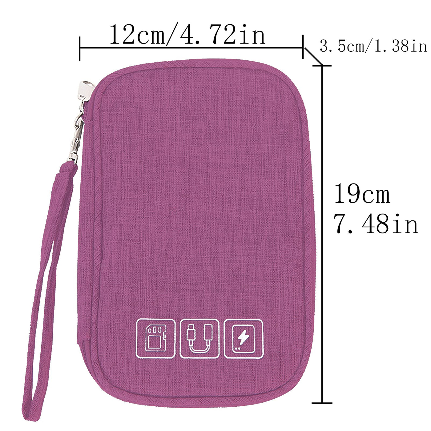 cable organizer bag flat small electronic bag organizer cable bag