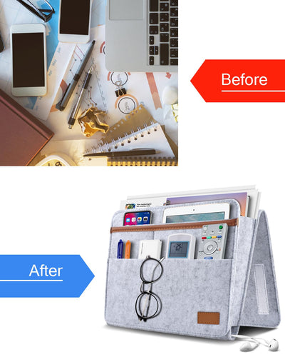 Bett Organizer Hook-in, Bett Tasche Hook-in dicken Filz Anti-Rutsch mit Schnalle